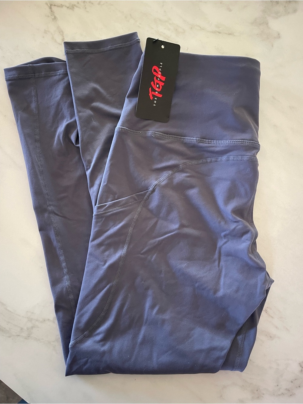 The Gym People - High-Rise Workout Leggings in Slate Blue